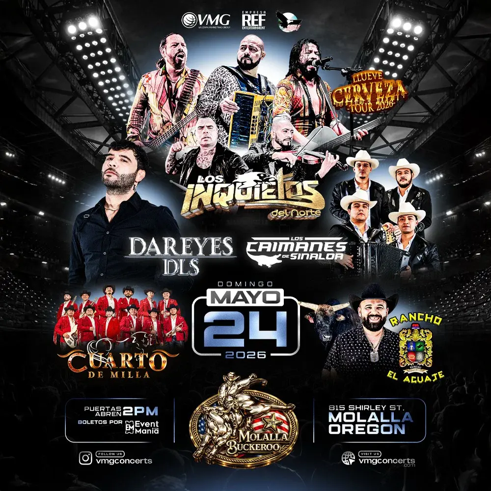 Llueve Cerveza Tour 2026 - Molalla, OR